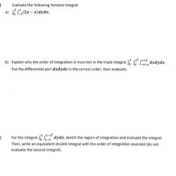 Integral evaluate iterated dy transcribed