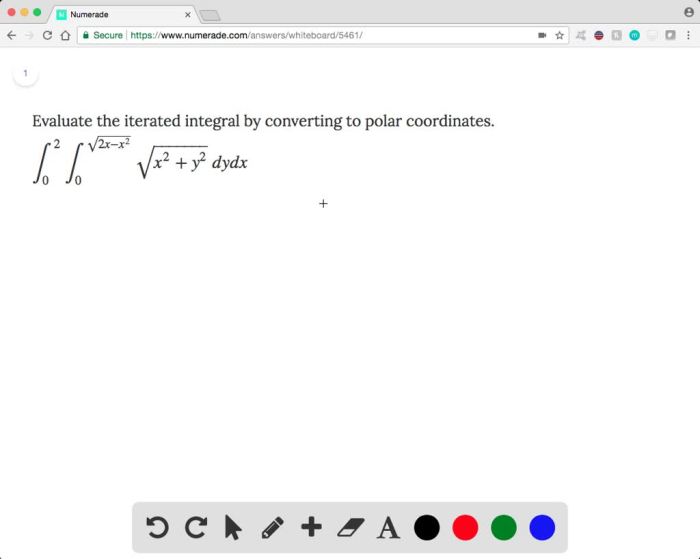 Evaluate the following iterated integral