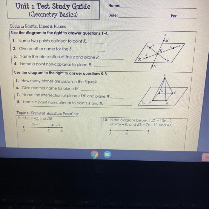 Chapter 10 geometry test answers