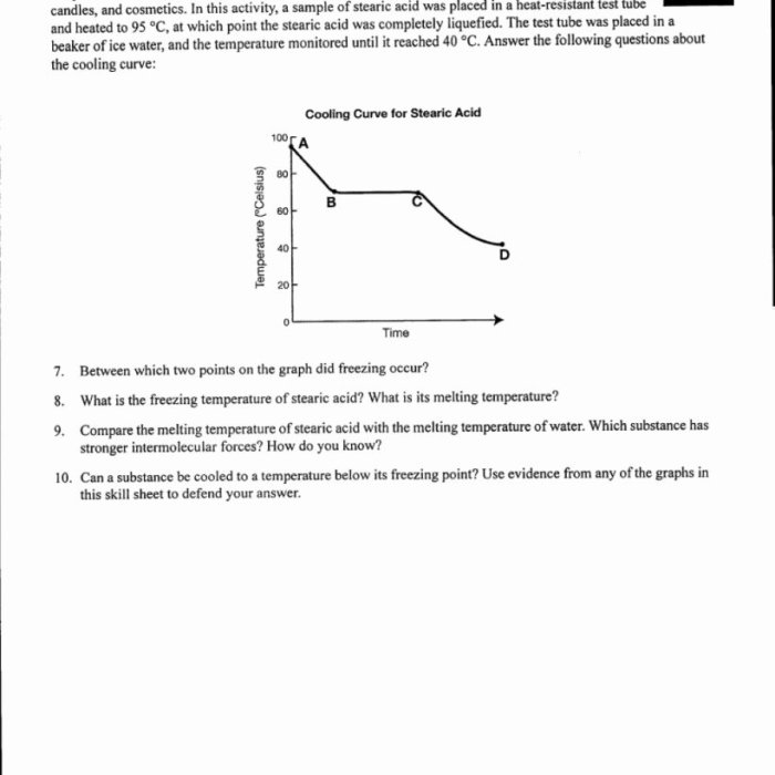 Heating cooling curve worksheet answers