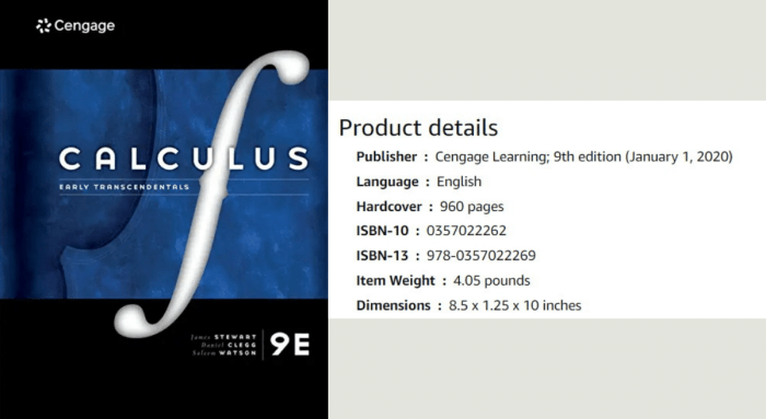 James stewart calculus early transcendentals 9th edition